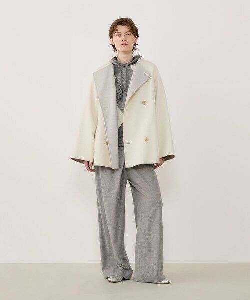 ダブルフェイス カラーレストレンチコート （その他アウター