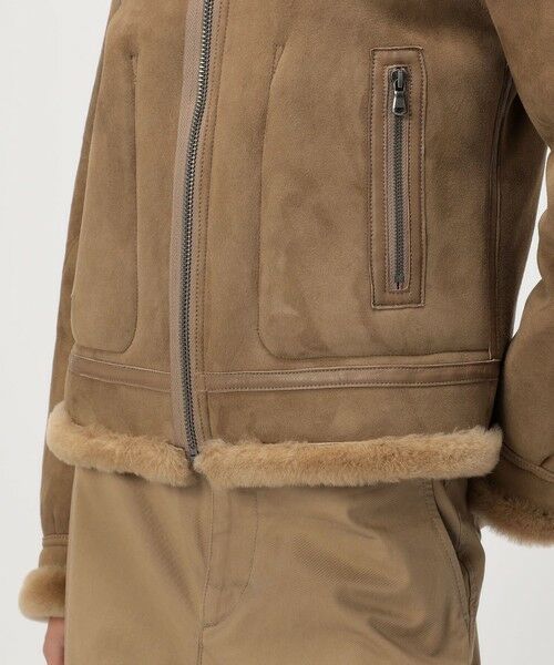 ラムレザー ムートンジャケット （レザーブルゾン・ジャケット