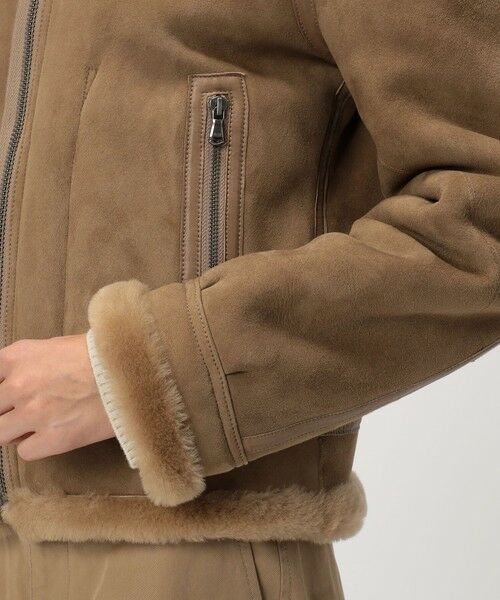 ラムレザー ムートンジャケット （レザーブルゾン・ジャケット