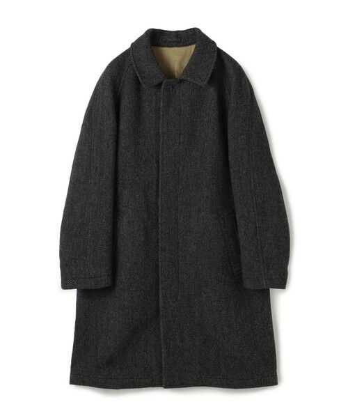 ブリティッシュウールツイード バルカラーコート ZANIERI （ステン