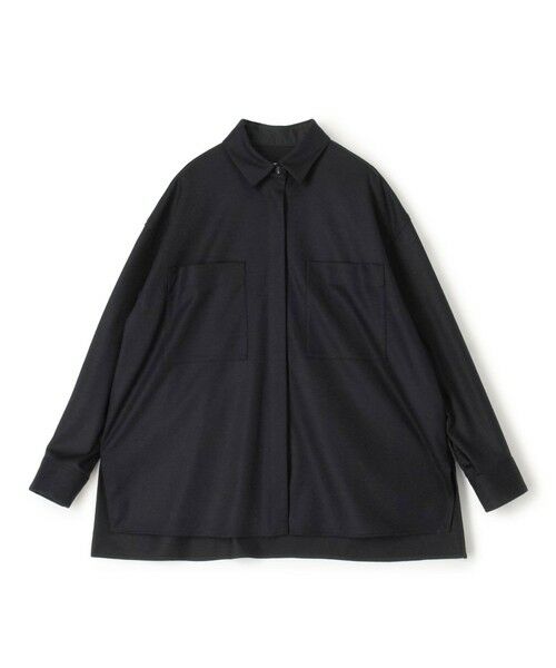 セール】 ウールスムース ビッグシャツ （シャツ・ブラウス