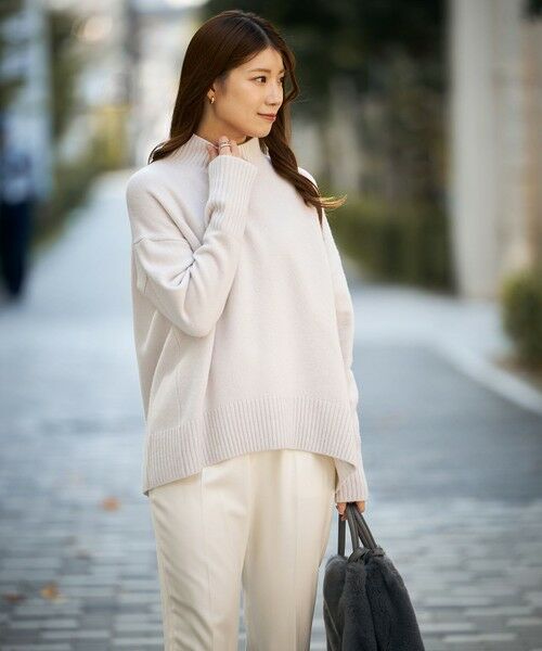 セール】 【洗える】ウールカシミヤ ハイネックニット （ニット