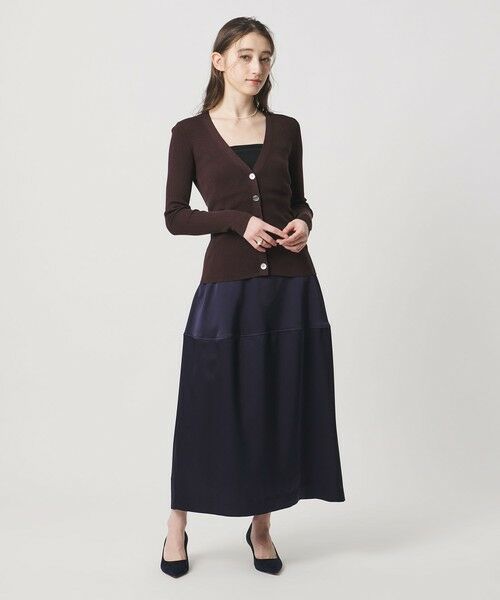 セール】 サテン コクーン スカート ‐ウォッシャブル‐ （ミニ・ひざ丈