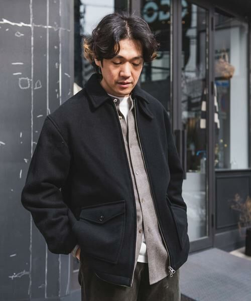 セール】 ウールブレンドハリントンジャケット （その他アウター