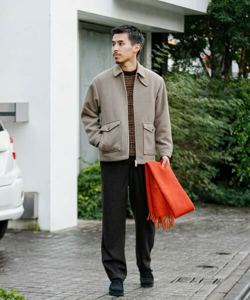 セール】 ウールブレンドハリントンジャケット （その他アウター