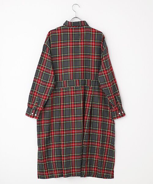 セール】 タータンチェックシャツワンピース ＜VAN×Shower CLUB
