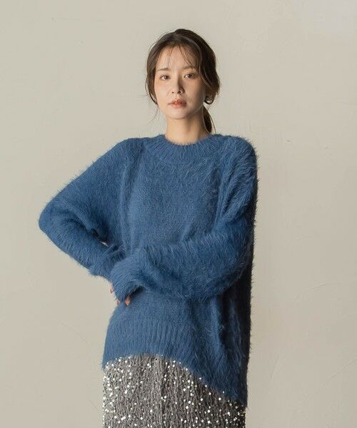 セール】 裾カーブシャギーニット≪手洗い可能≫ （ニット・セーター