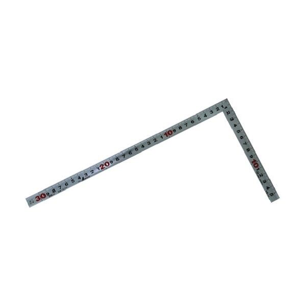 シンワ測定 10286 曲尺大工用裏面角目盛赤数字入JIS(さしがね) ｜短