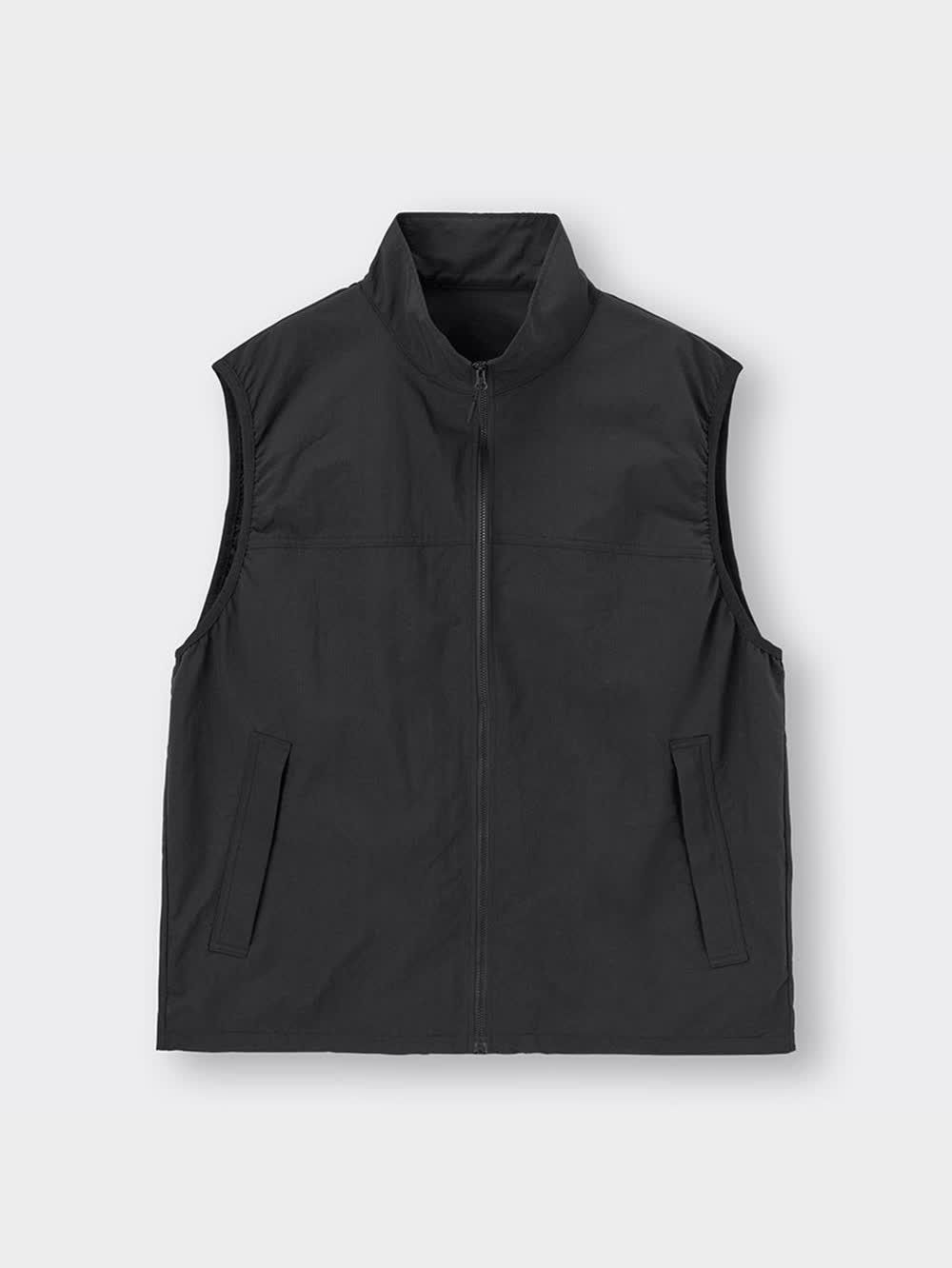 GU公式 | ナイロンジップアップベスト