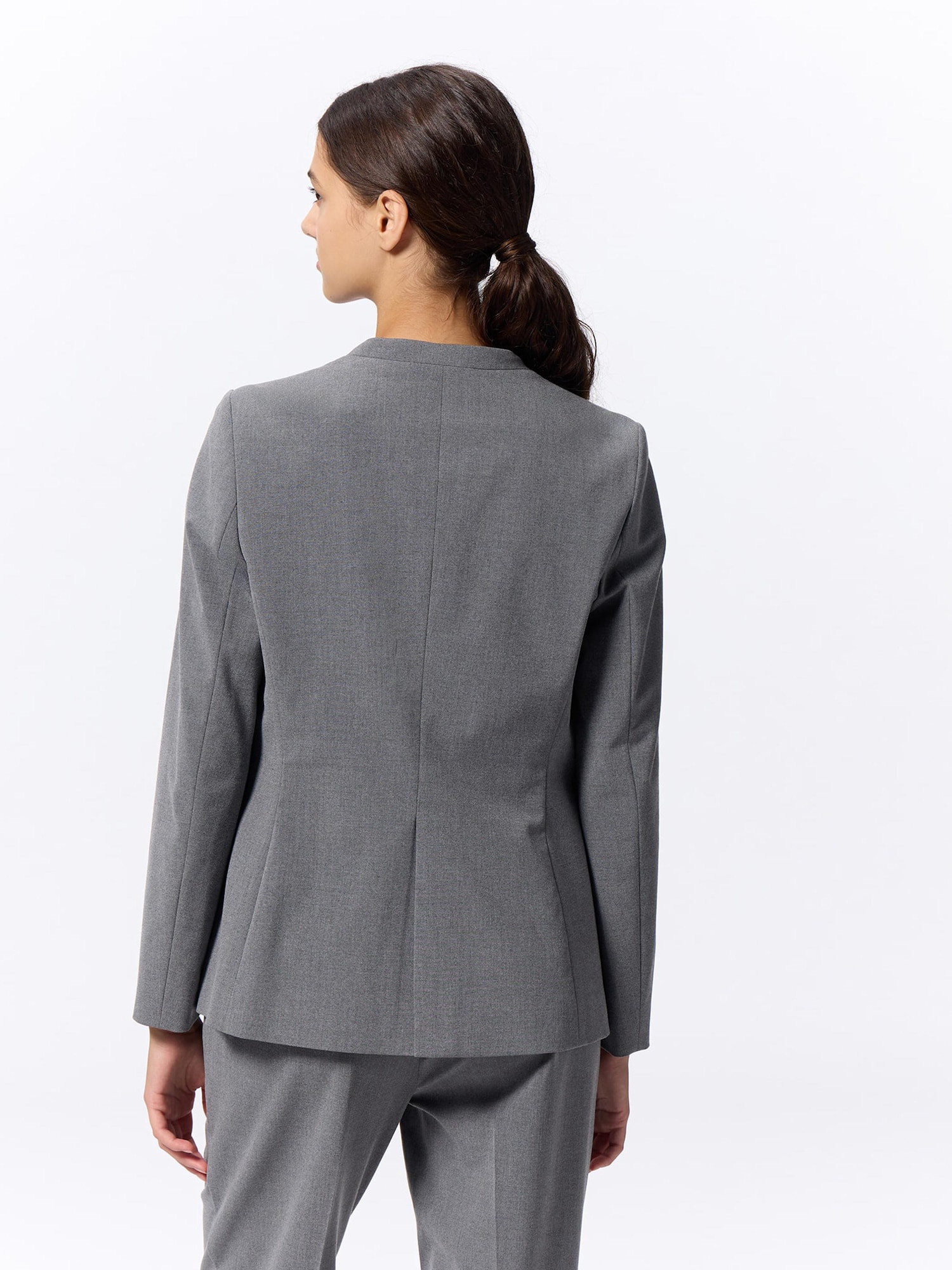 GU公式 | ウォッシャブルノーカラージャケットZ+E