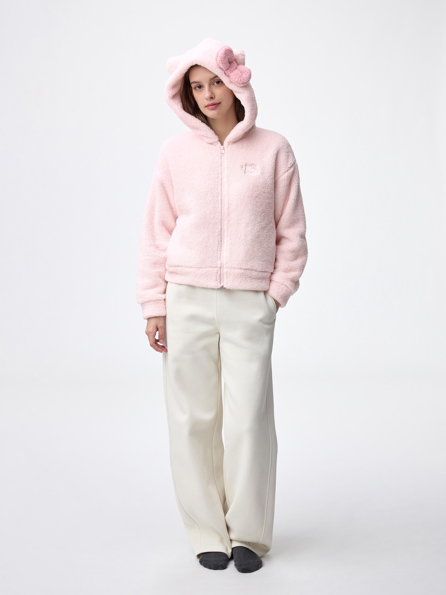 GU公式 | マシュマロフィールフルジップパーカ Sanrio characters