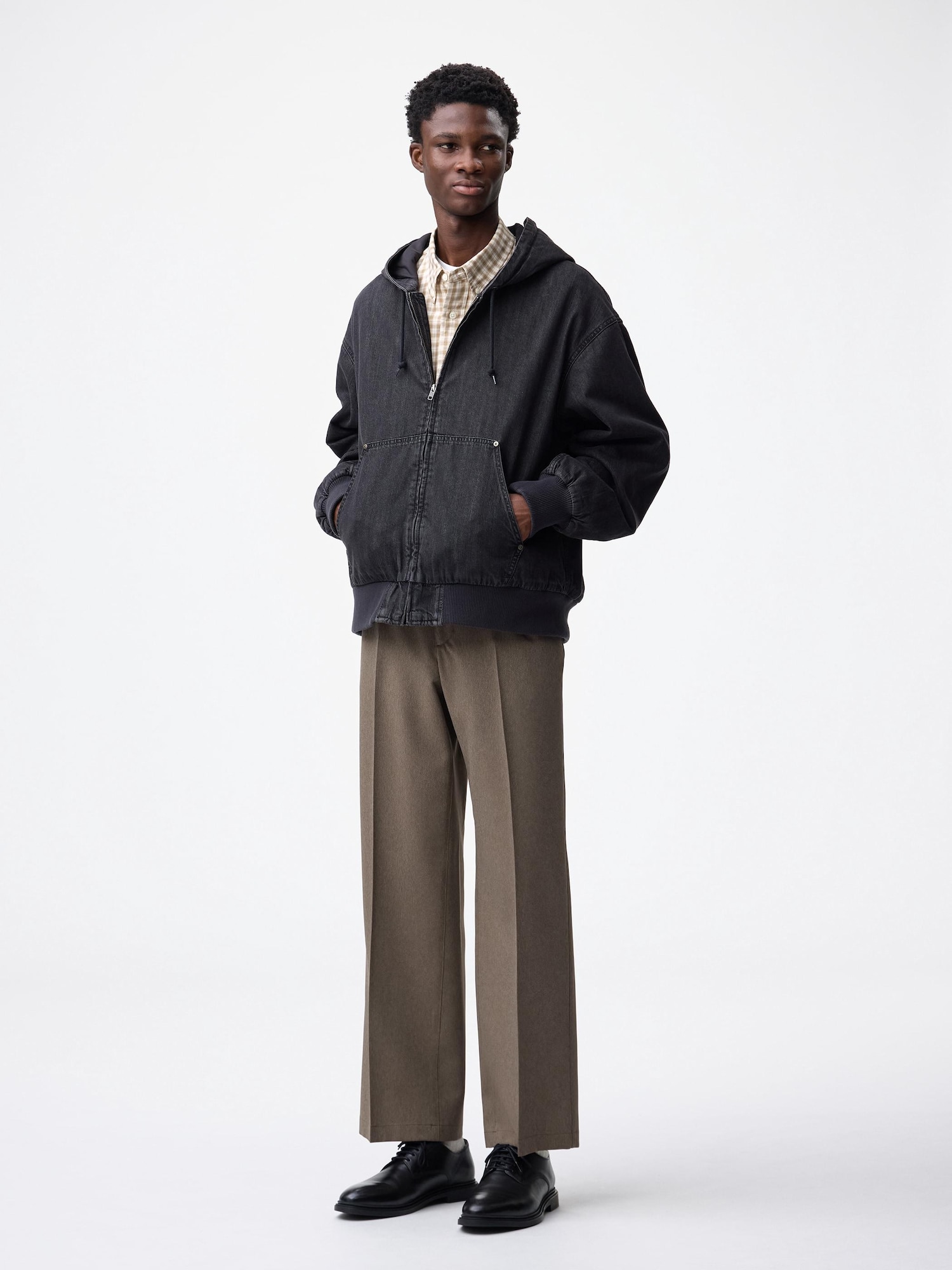 GU公式 | ワイドスラックス+EC(丈長め78.5cm)