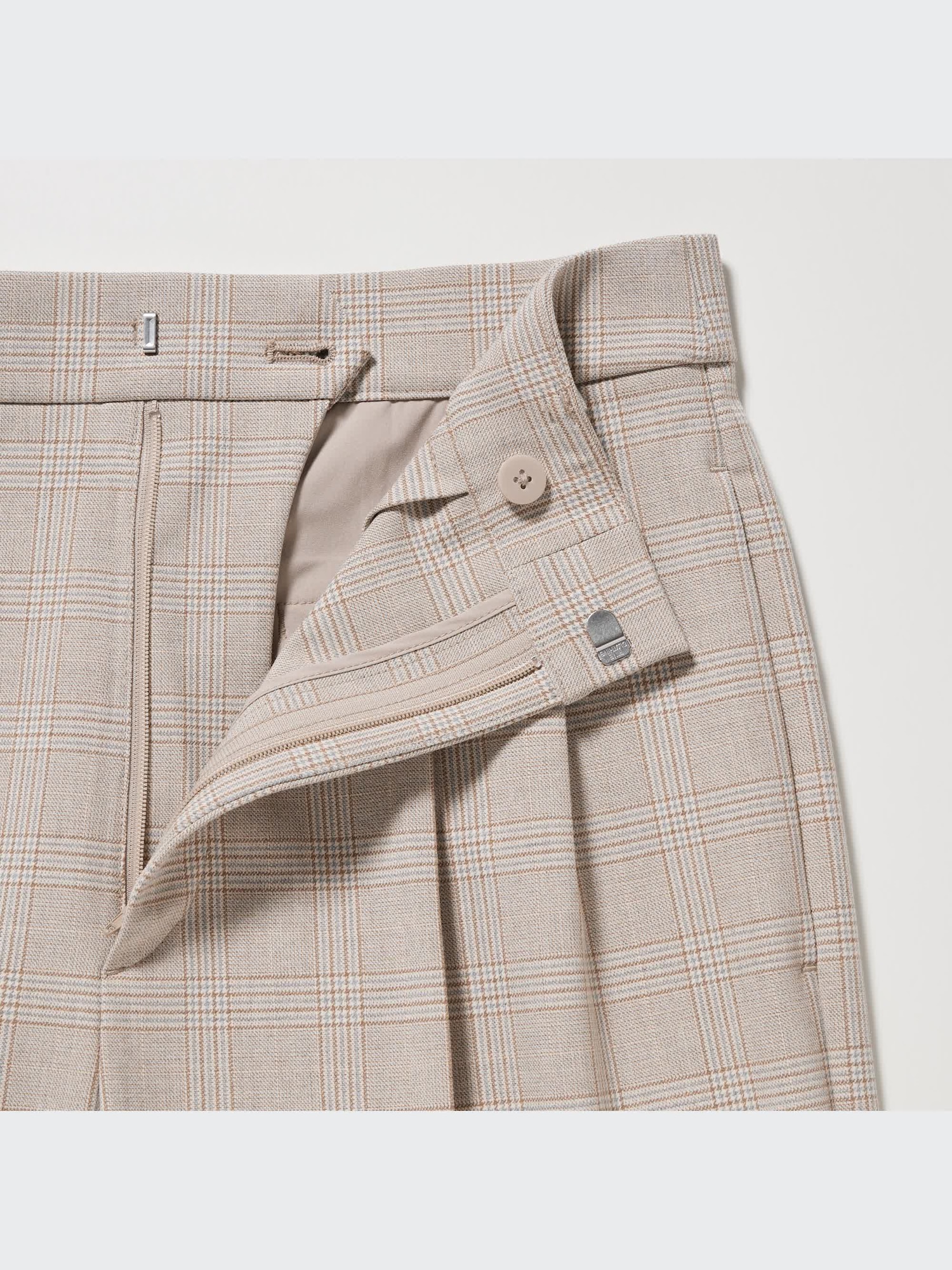 ユニクロ公式 | タックワイドパンツ（ツータック・チェック・丈標準69