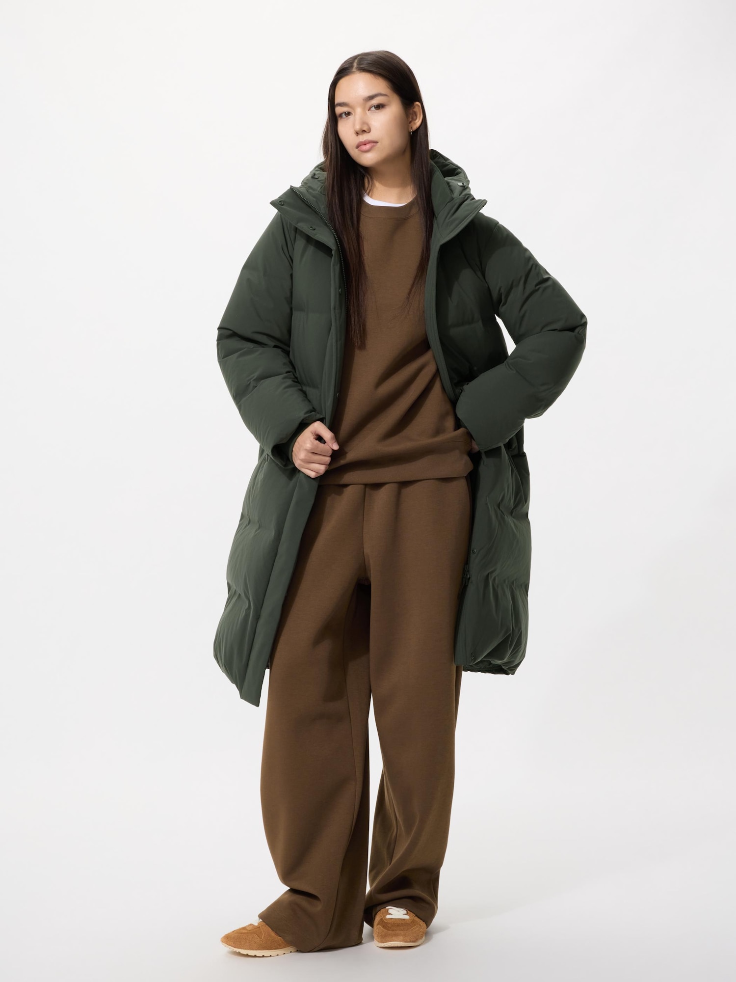 ユニクロ公式 | シームレスダウンロングコート