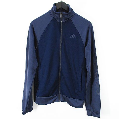 アディダス adidas スポーツウェア ジャケット ジャージ S ネイビー 紺