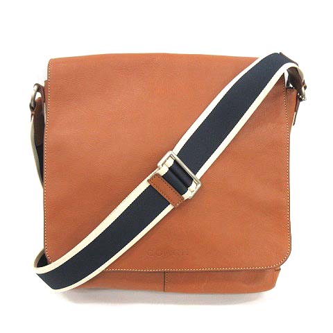COACH コーチ メッセンジャーバッグ レザー ブラウン 70555 コーチ