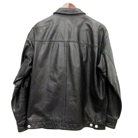 グッドイナフ GOODENOUGH レザージャケット ジップアップ ブルゾン M