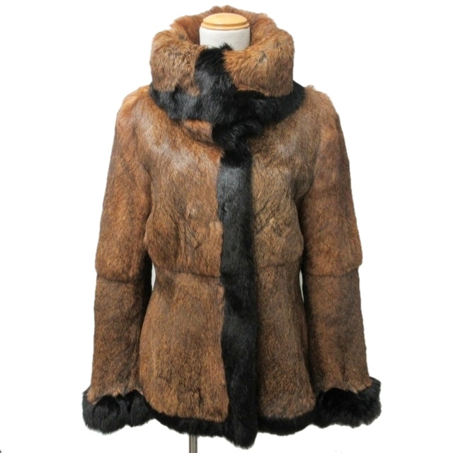 ドルチェ&ガッバーナ ドルガバ DOLCE&GABBANA ラビットファー コート