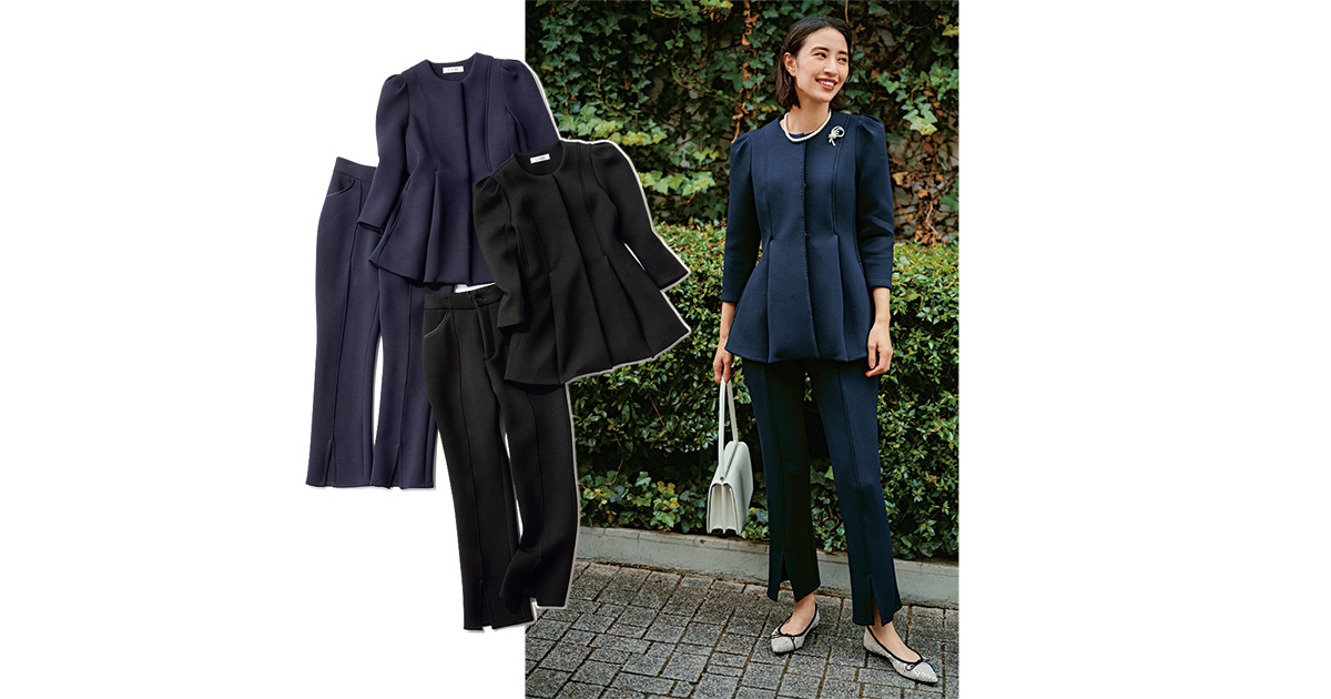 パンツが優秀【1万円台】高見え素材の『セットアップ』ならラクして