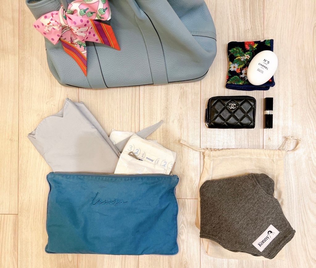 エルメスのマザーズバッグの中身】オシャレしたい時の赤ちゃん持ち歩き