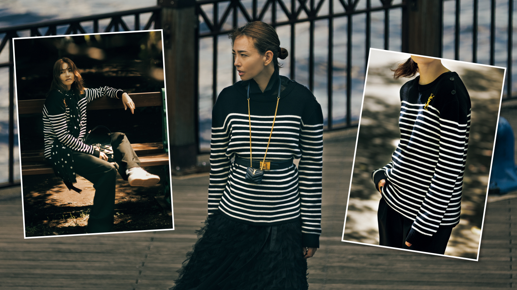 大人のボーダー柄はメンズニットで着こなす』人気スタイリストの