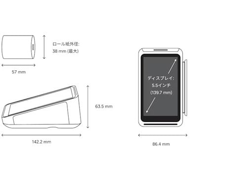 ヨドバシ.com - Square スクエア Square ターミナル プリンター内蔵型