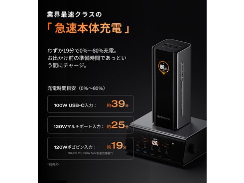 ヨドバシ.com - エコフロー EcoFlow RAPID Pro Power Bank 20000mAh