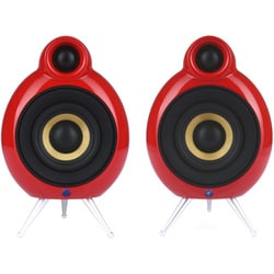 ヨドバシ.com - スキャンダイナ スピーカー ペア レッド The micropod