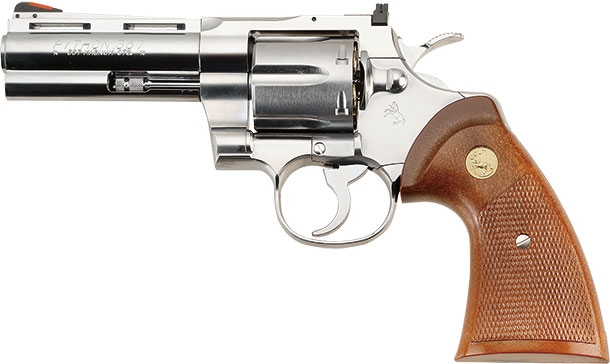 4インチのステンレスフィニッシュが再登場「タナカ コルトパイソン.357