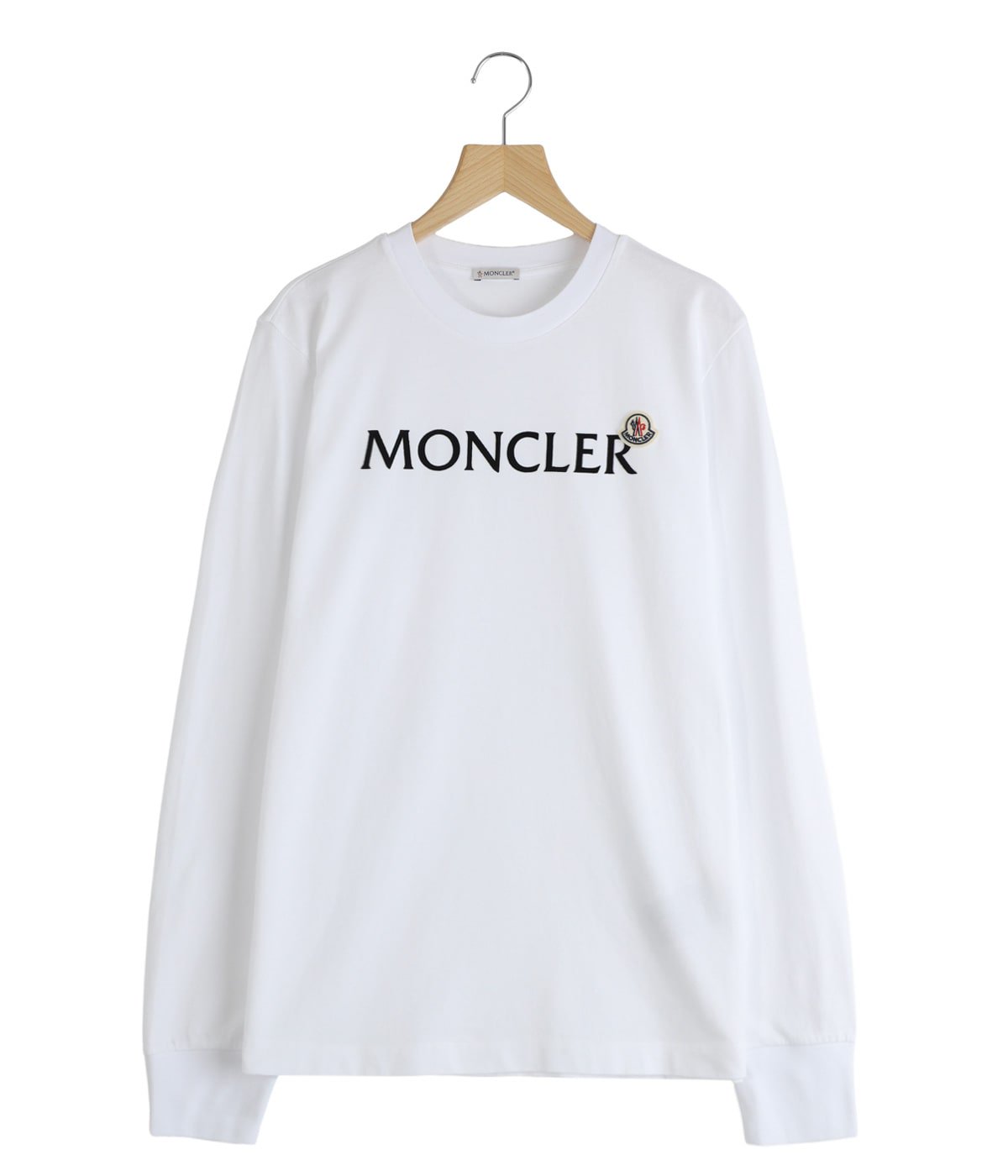 LS T-SHIRT Flocked MONCLER print | MONCLER(モンクレール