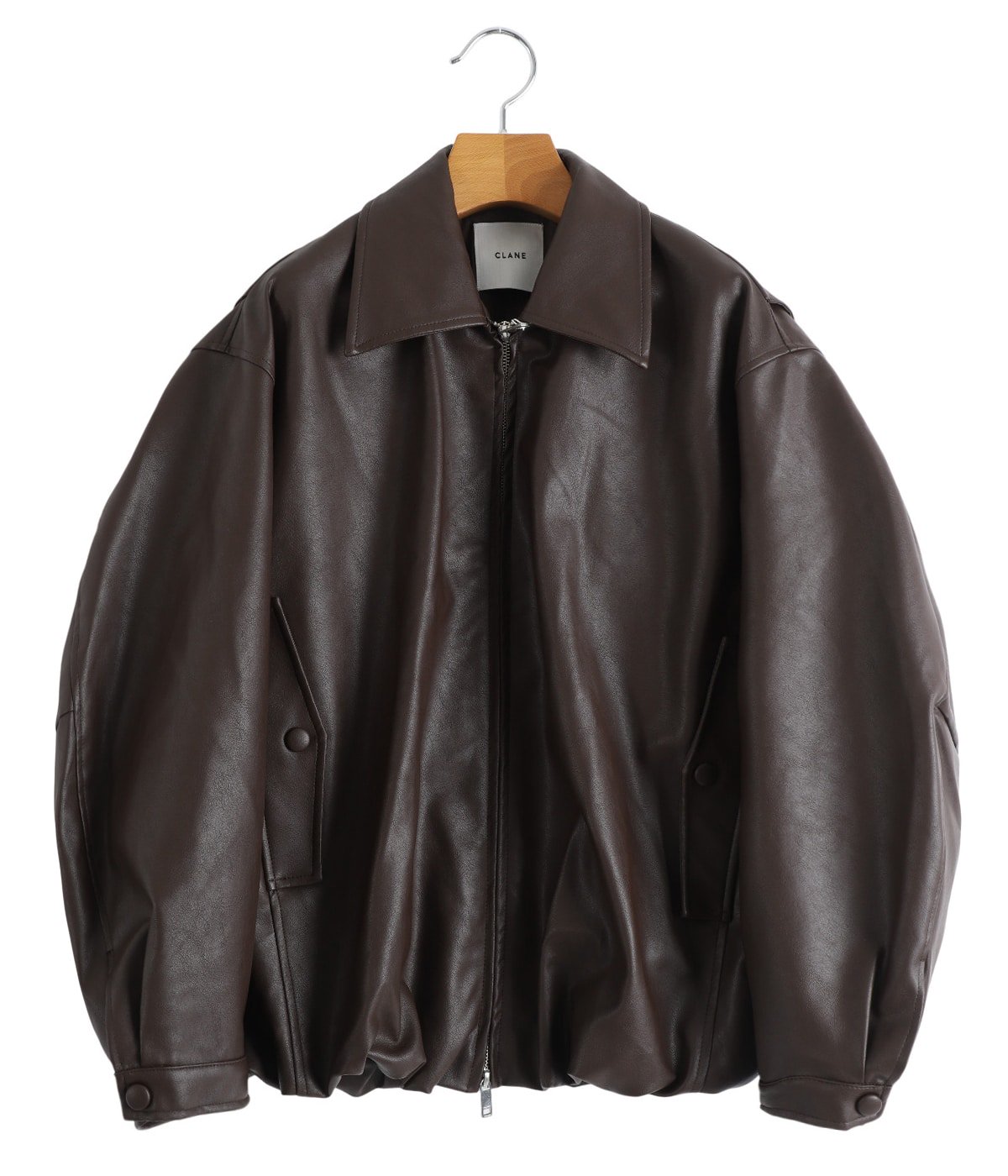 レディース】FAKE LEATHER BALLOON JACKET | CLANE(クラネ) / アウター