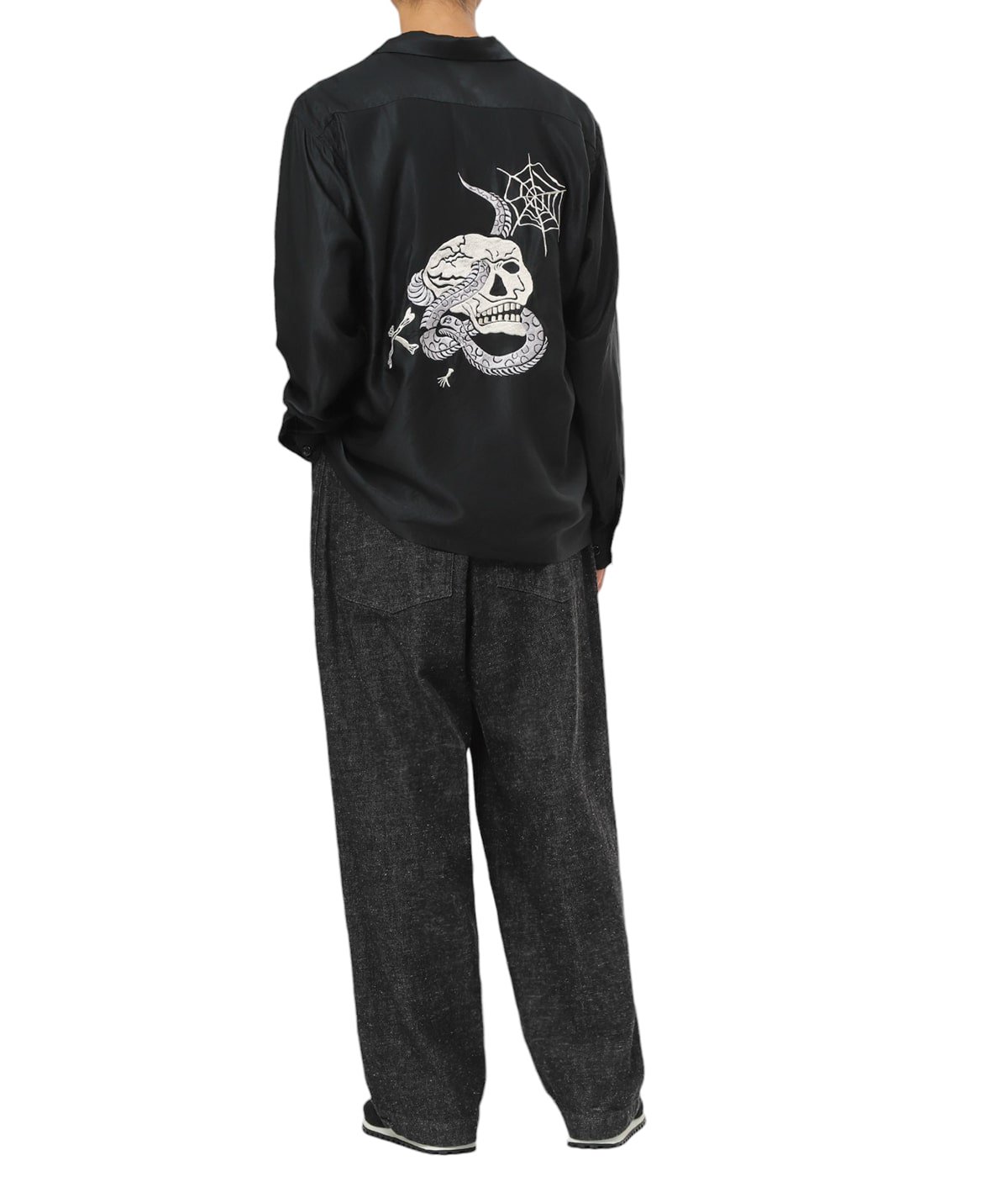 ACETATE SUKA SHIRT “SKULL“ | GOLD(ゴールド) / トップス 長袖シャツ