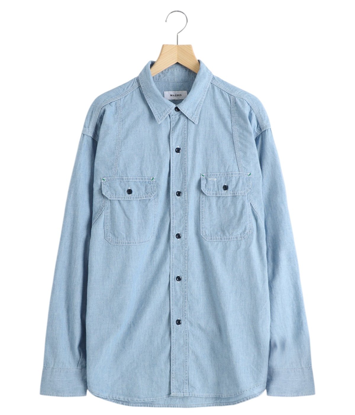 CHAMBRAY WORK SHIRT | MASSES(マシス) / トップス 長袖シャツ (メンズ