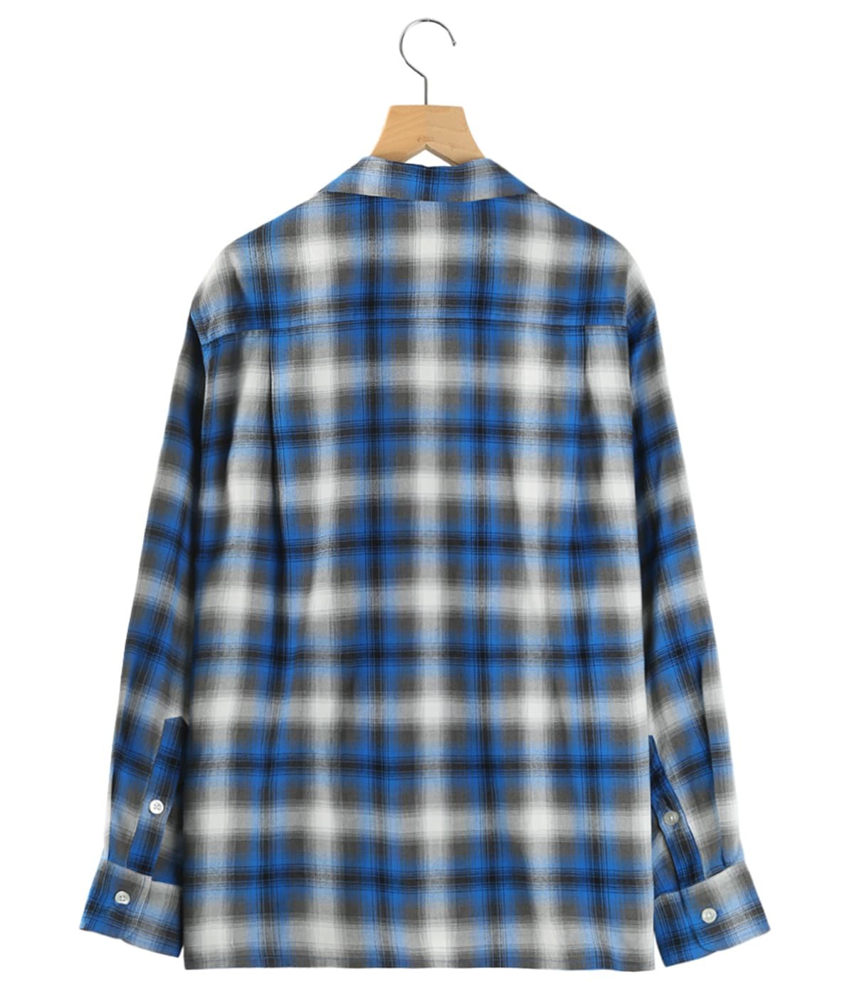 OMBRE CHECK OPEN COLLAR SHIRT L/S ( TYPE-1 ) | WACKO MARIA