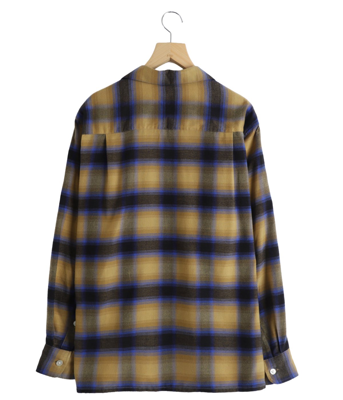 OMBRE CHECK OPEN COLLAR SHIRT L/S ( TYPE-2 ) | WACKO MARIA