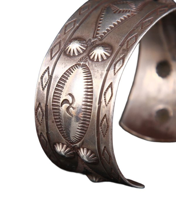 1940's CUFF NAVAJO HAND STAMPED | Native American Jewelry