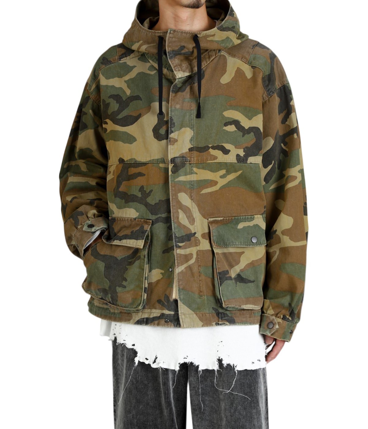 CAMO ZIPUP HOODIE | ANCELLM(アンセルム) / アウター ブルゾン