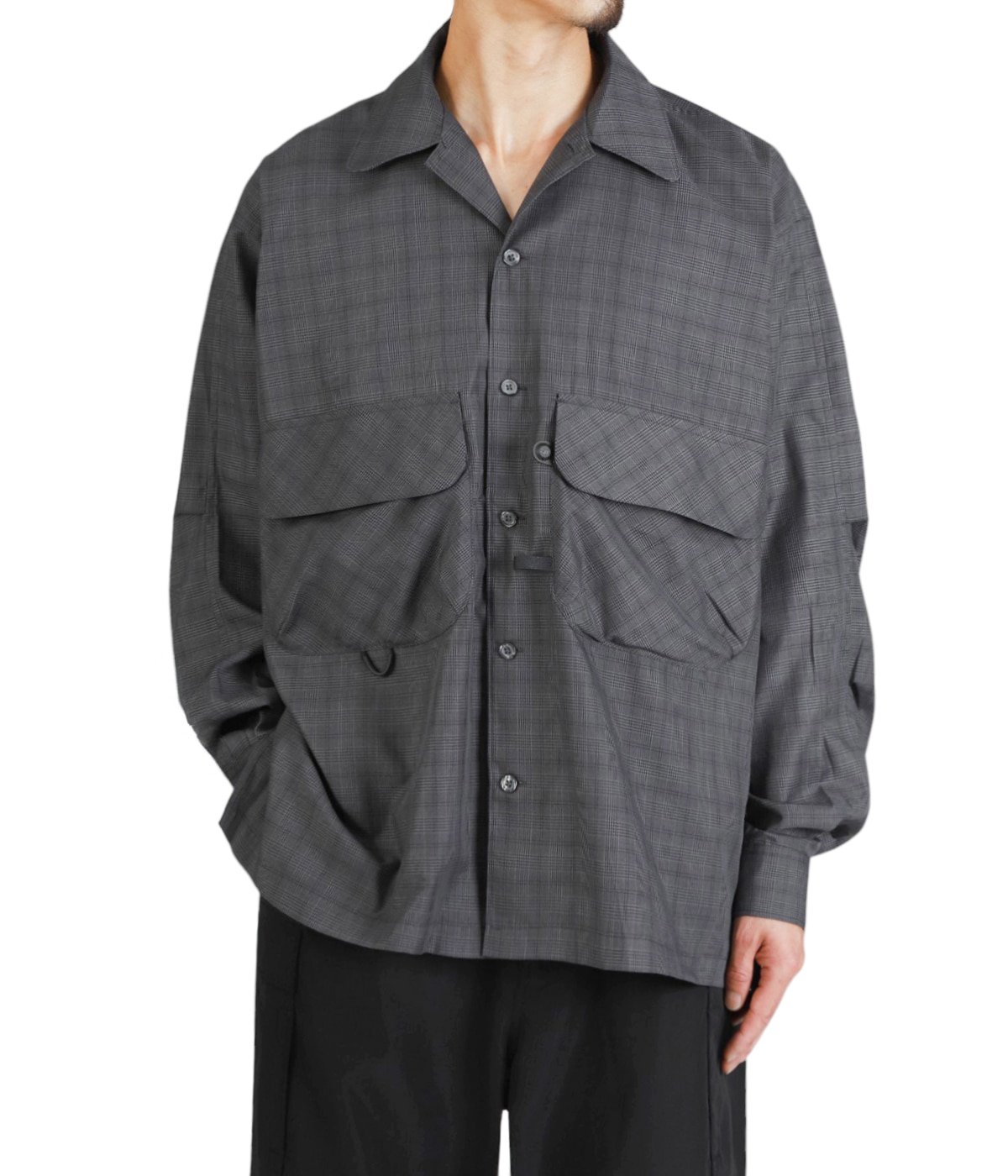 TECH SPORTS OPEN COLLAR SHIRT L/S NOVA CHECK | DAIWA PIER39(ダイワ