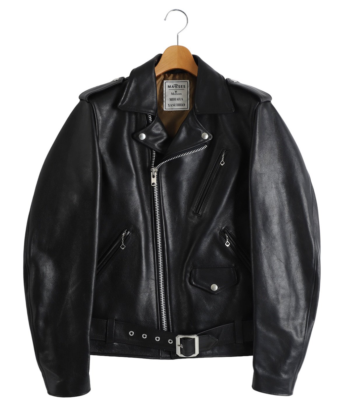 Maison MIHARA YASUHIRO HORSE LEATHER DOUBLE ZIP JACKET VINTAGE MMY