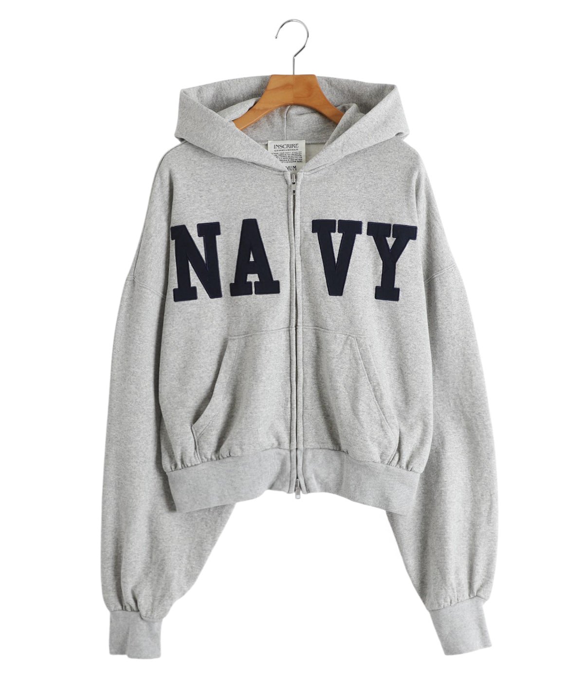 レディース】Navy Zip Hoodie | INSCRIRE(アンスクリア) / トップス