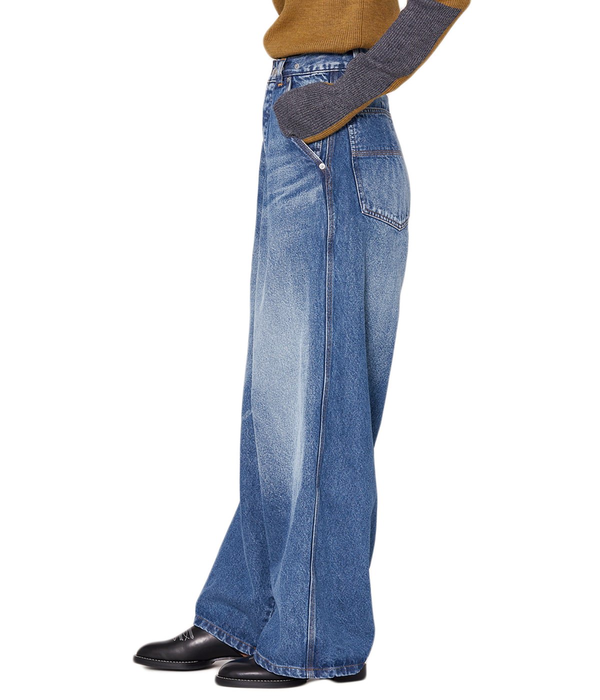 レディース】Denim Tuck Wide Pants | INSCRIRE(アンスクリア