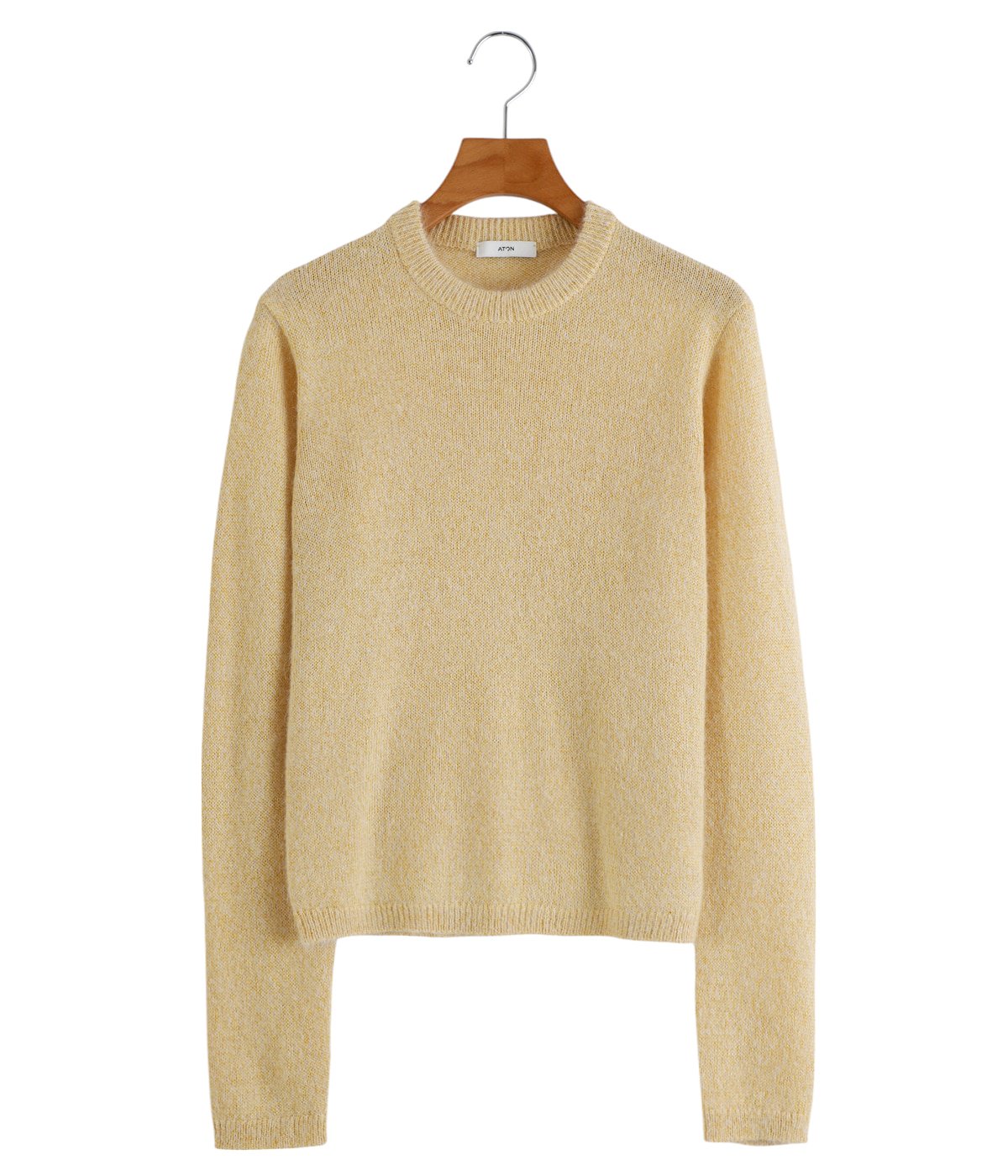 レディース】SILK ALPACA CREWNECK SWEATER | ATON(エイトン