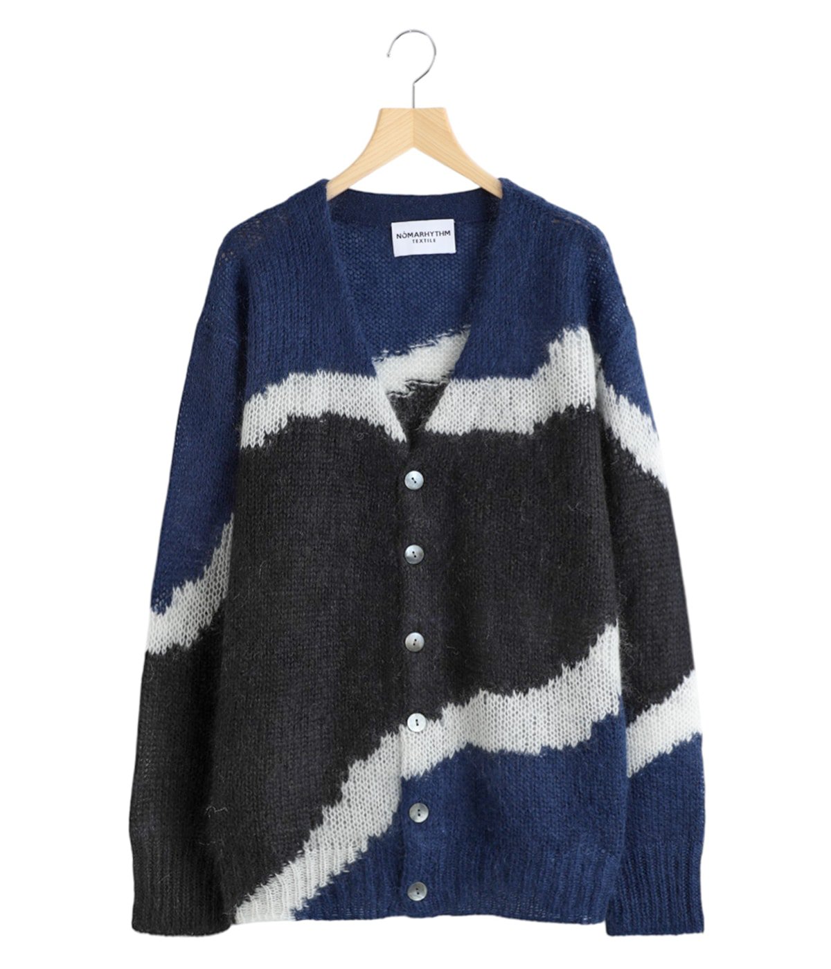 Multi Colour Mohair Cardigan | NOMARHYTHM TEXTILE(ノーマリズム