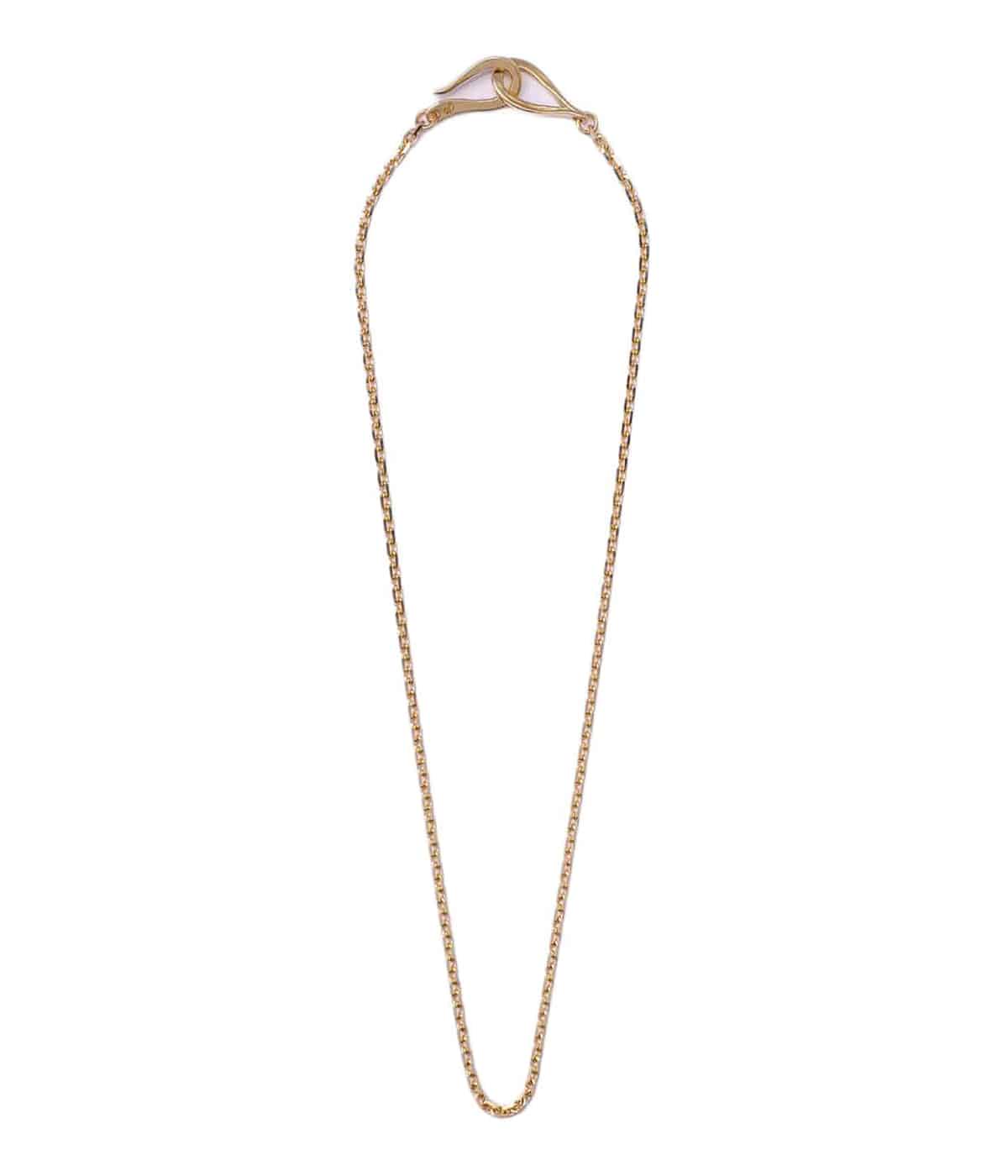 18K GOLD INFFINITY HOOK CABLE CHAIN, MEDIUM, 50cm | LARRY SMITH