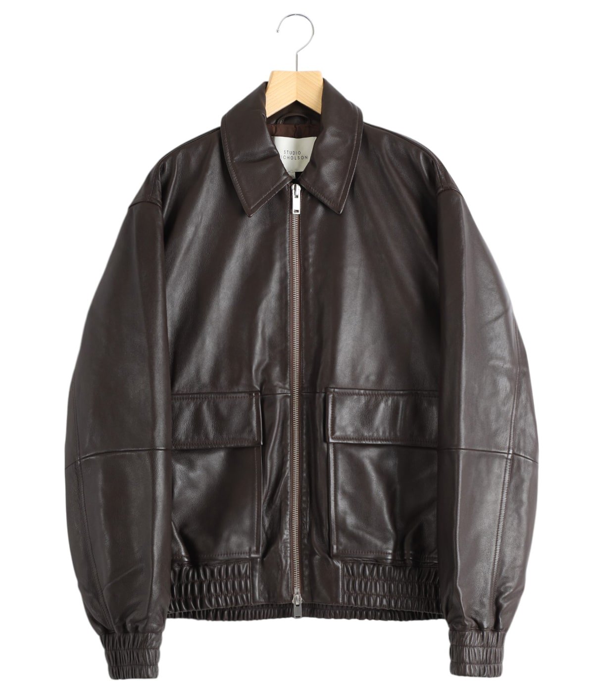 LEATHER BOMBER JACKET - PISTON - | STUDIO NICHOLSON(スタジオ