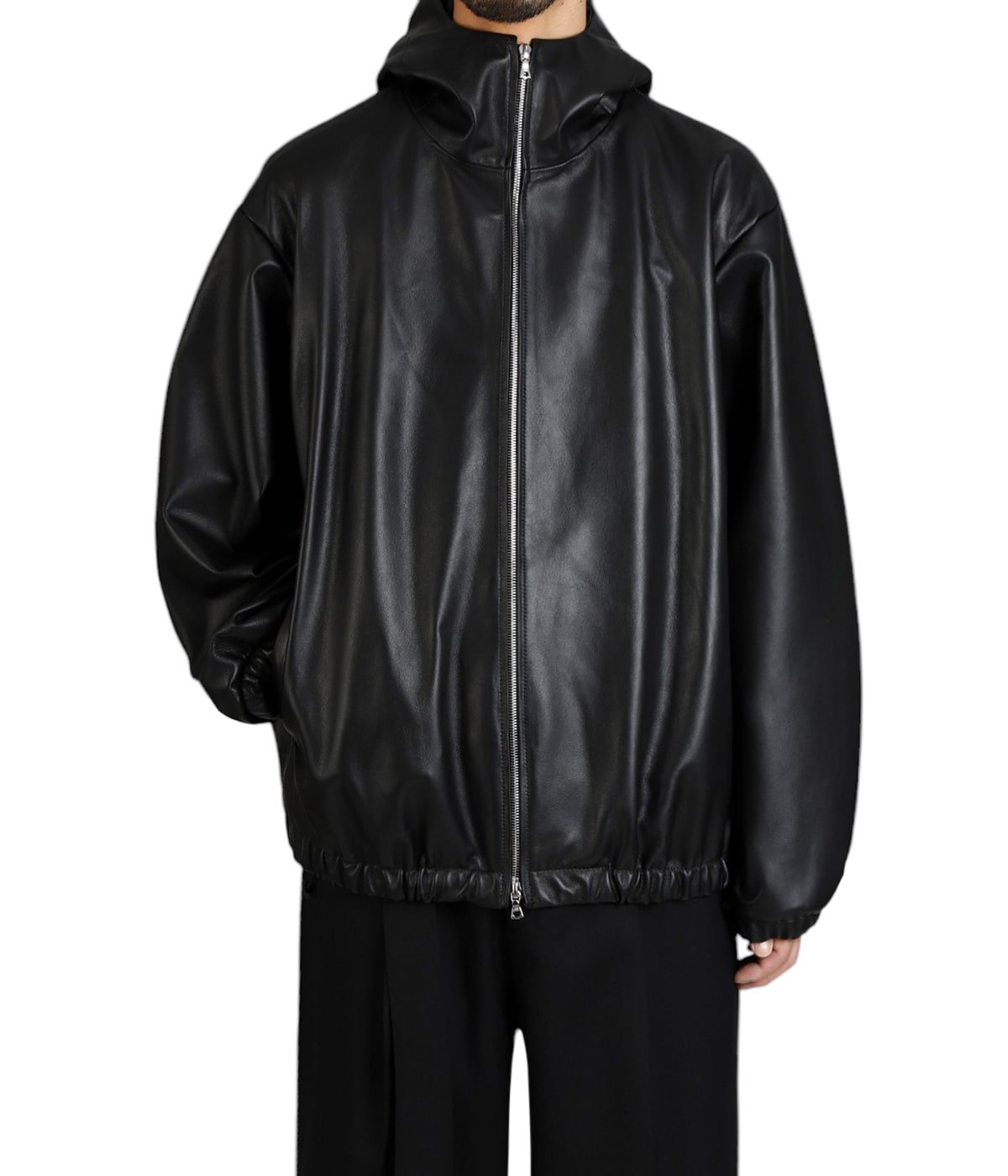 LEATHER HOODED SHORT JACKET | ssstein(シュタイン) / アウター