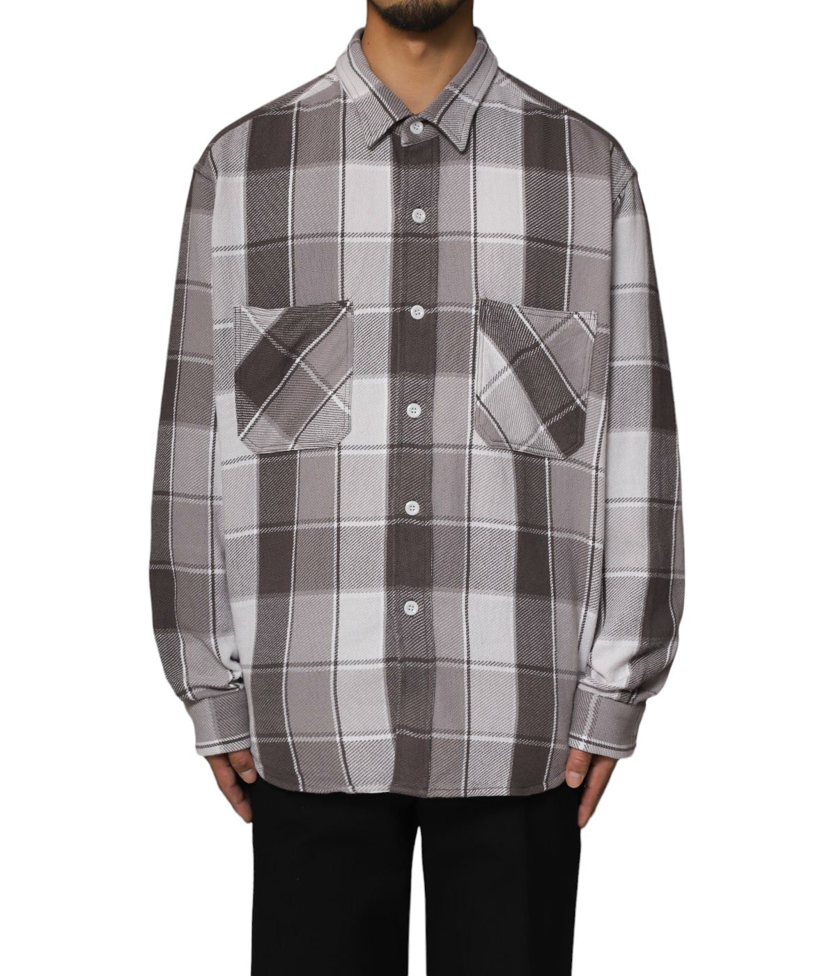 Long sleeve check shirt | UNUSED(アンユーズド) / トップス 長袖