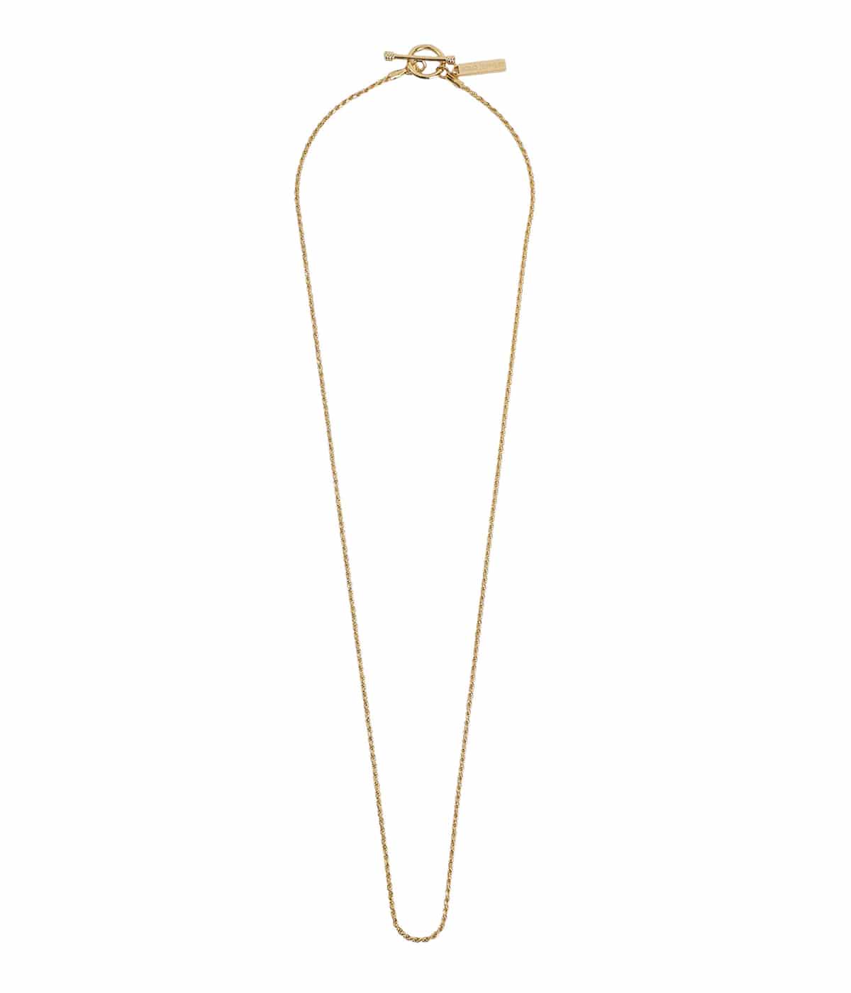 Tiny French Rope Link Necklace -Gold- | XOLO JEWELRY(ショロ