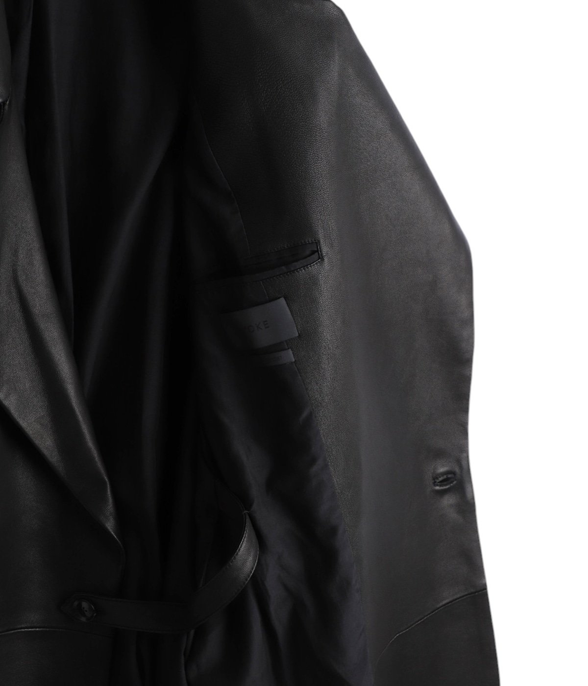 LEATHER DOUBLE BREASTED COAT | YOKE(ヨーク) / アウター コート