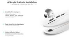 ほぼパドル要らずでライディングに専念できる電動フィン「Boost